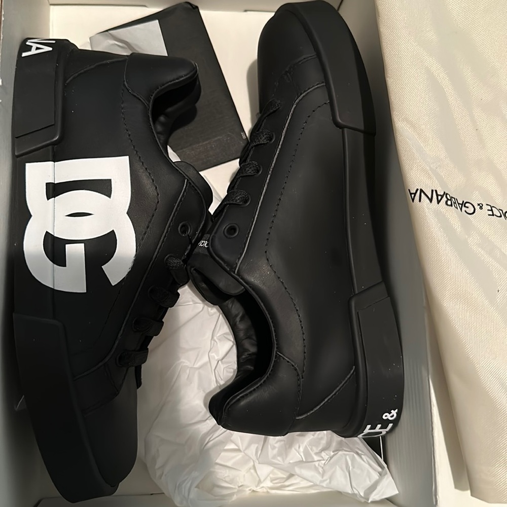 Kids unisex dolce & gabbana sneakers with logo sign on both sides